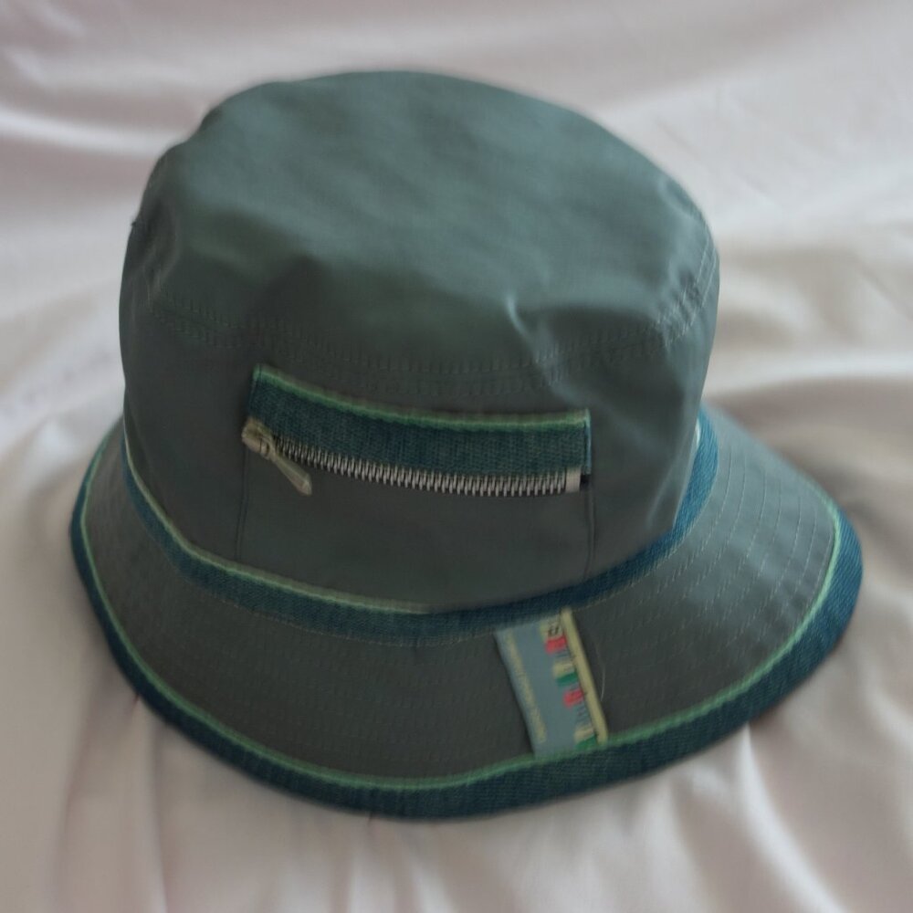 Diesel Indigo Thermic Made in Italy Bucket Hat with Zipper Pocket